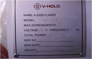 Четырехсторонний станок V-HOLD MB4023Х6